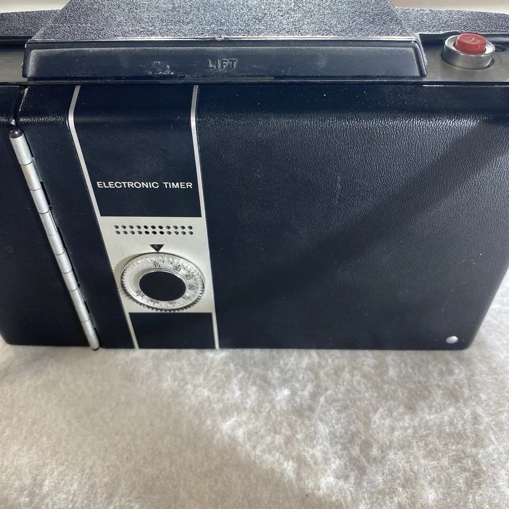 Polaroid Automatic 350 Land Camera w/ Case Manuals Cold-Clip Untested